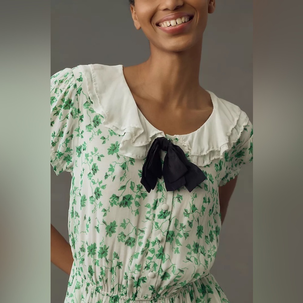 NWT Maeve Short-Sleeve Collared Mini Dress - Picture 4 of 4